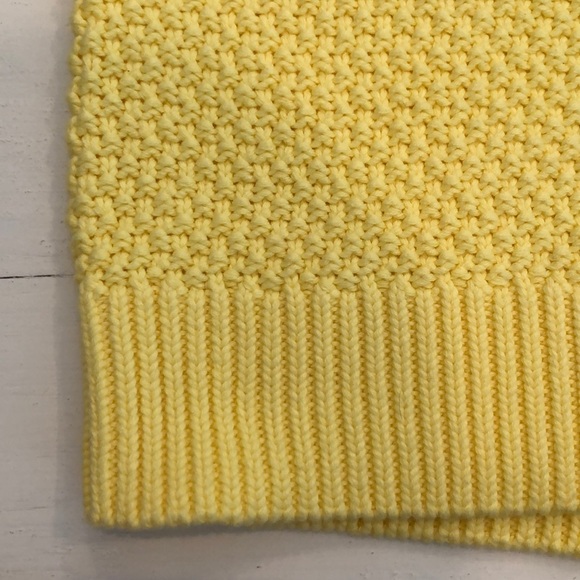 525 America Bright Yellow Knit Crisscross Top S - Picture 8 of 8